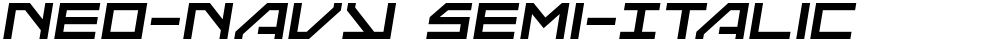 Neo-Navy Semi-Italic