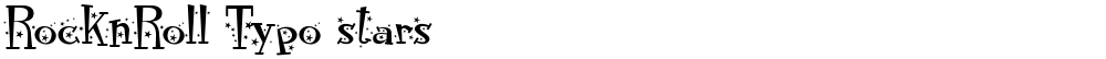 RocknRoll Typo stars