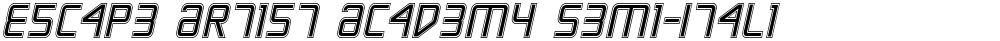 Escape Artist Academy Semi-Italic