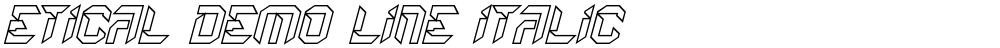 Etical Demo Line Italic