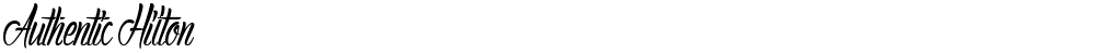 Authentic Hilton
