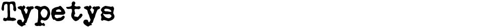 Typetys