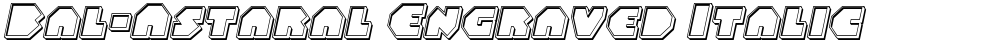 Bal-Astaral Engraved Italic