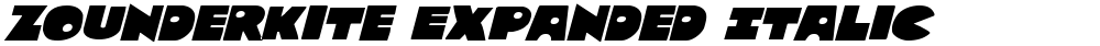 Zounderkite Expanded Italic