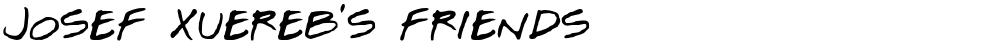 Josef Xuereb's Friends