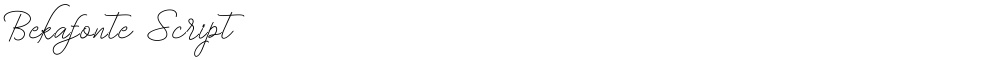Bekafonte Script