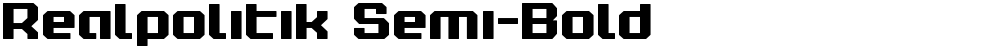 Realpolitik Semi-Bold