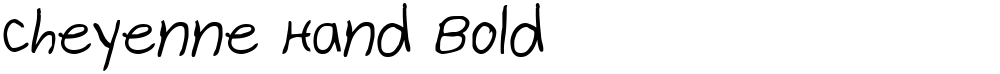 Cheyenne Hand Bold