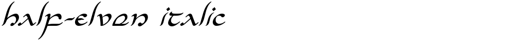 Half-Elven Italic