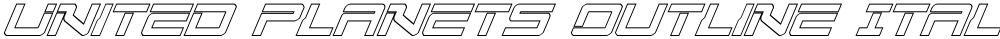 United Planets Outline Italic