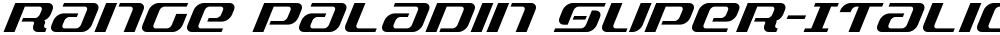 Range Paladin Super-Italic