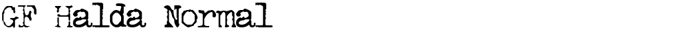 GF Halda Normal