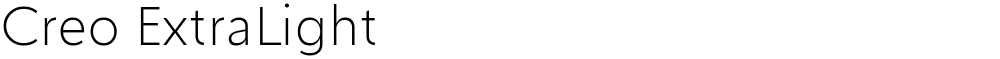 Creo ExtraLight