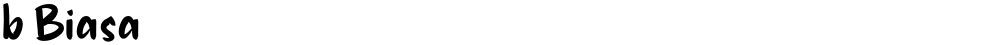 b Biasa
