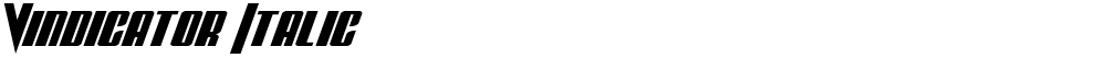 Vindicator Italic