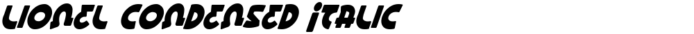 Lionel Condensed Italic