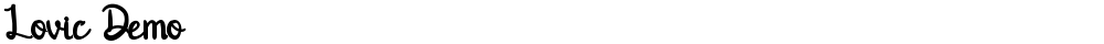 Lovic Demo