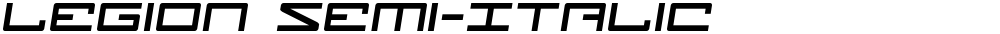 Legion Semi-Italic
