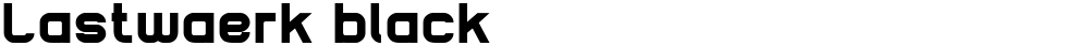 Lastwaerk black