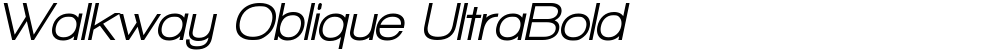 Walkway Oblique UltraBold