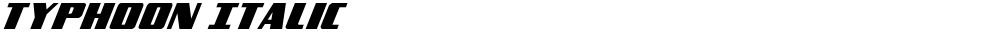 Typhoon Italic
