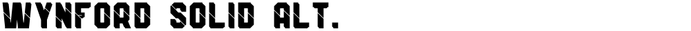 Wynford Solid Alt.