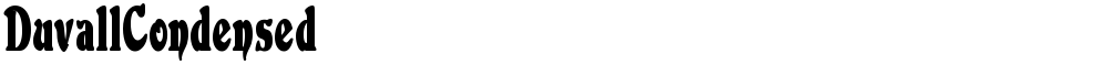 DuvallCondensed