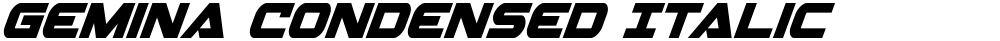 Gemina Condensed Italic