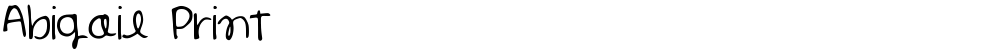 Abigail Print