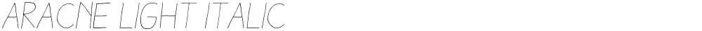 Aracne Light Italic