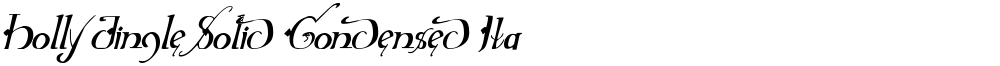 Holly Jingle Solid Condensed Italic
