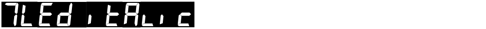 7LED italic