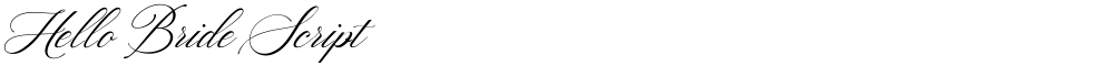 Hello Bride Script