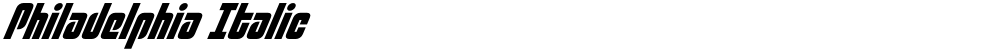 Philadelphia Italic