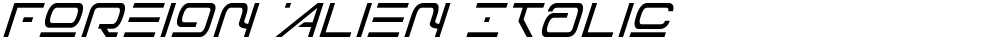 Foreign Alien Italic