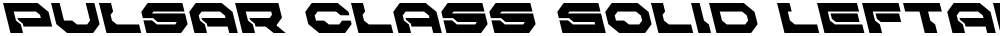 Pulsar Class Solid Leftalic