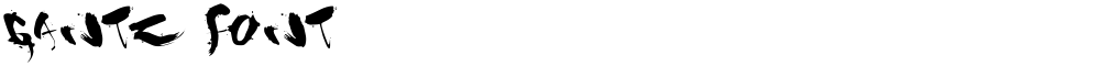 gantz font