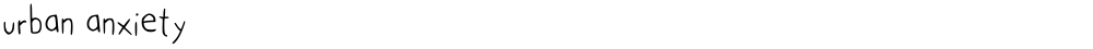 urban anxiety