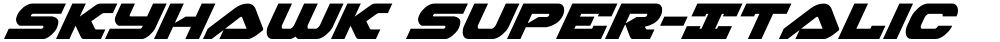 Skyhawk Super-Italic