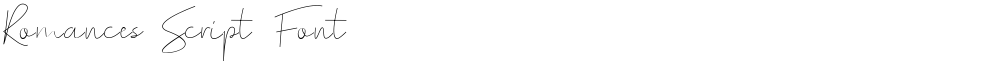 Romances Script Font