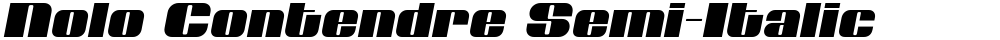 Nolo Contendre Semi-Italic