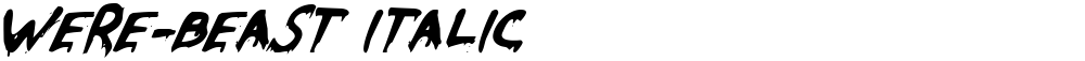 Were-Beast Italic