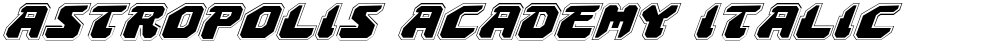 Astropolis Academy Italic