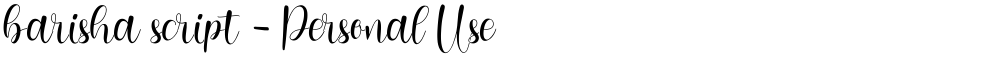 barisha script - Personal Use