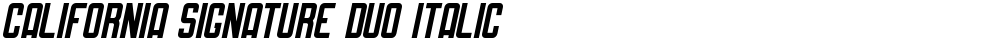 California Signature Duo Italic