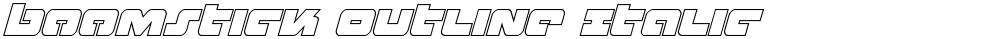 Boomstick Outline Italic