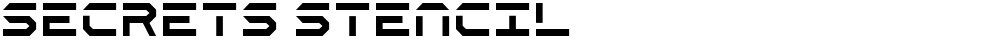 Secrets Stencil