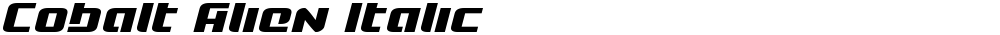 Cobalt Alien Italic