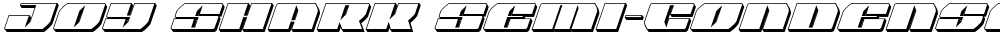 Joy Shark Semi-Condensed 3D Italic