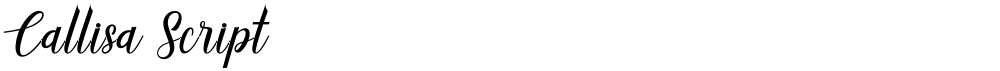 Callisa Script